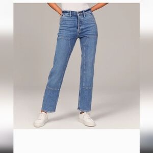 Abercrombie & Fitch Blue Straight Leg Jeans